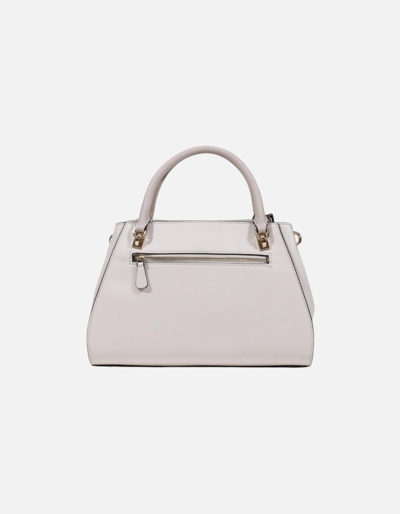 Handbag with Shoulder Strap and Zip Women - White Bags