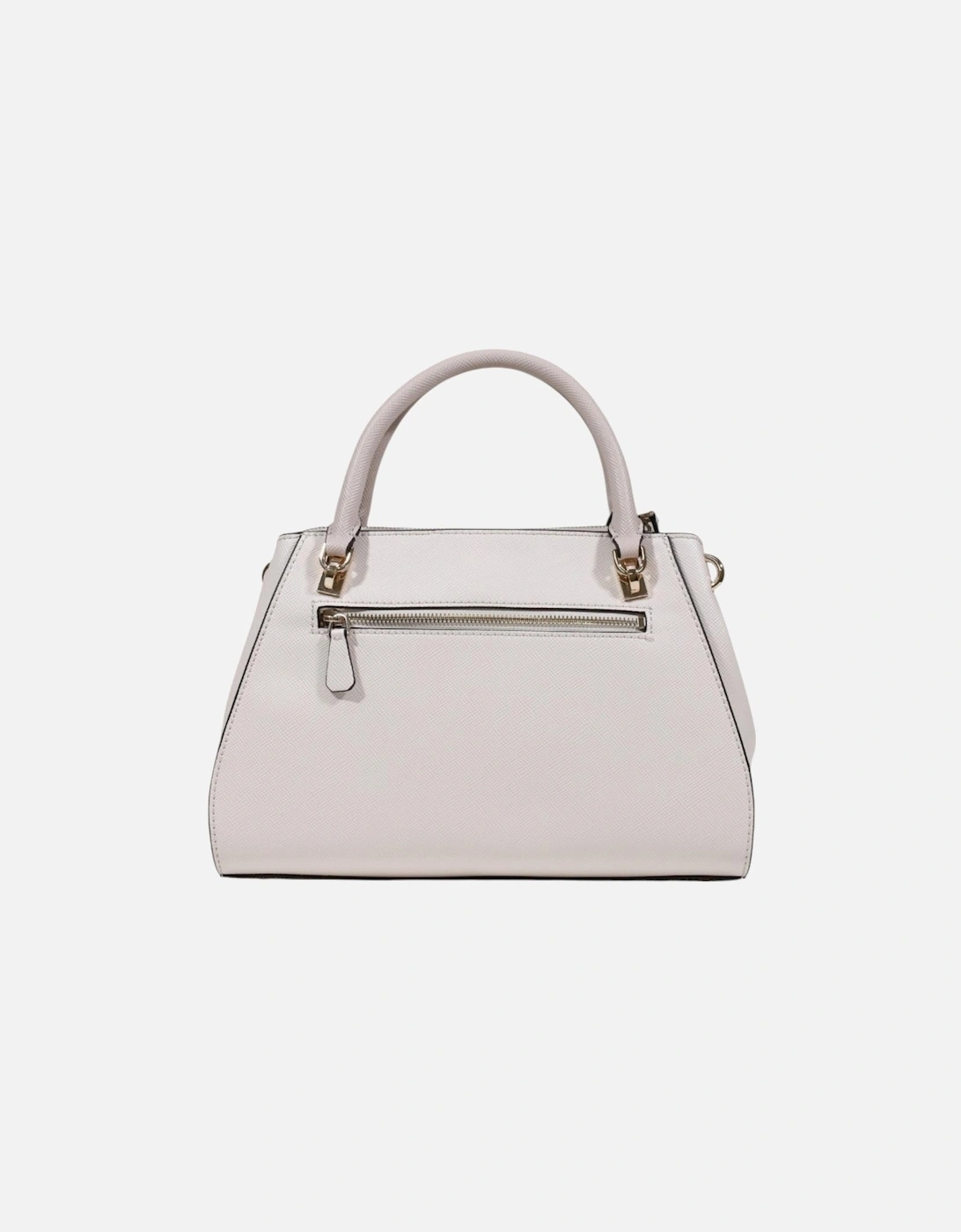 Handbag with Shoulder Strap and Zip Women - White Bags