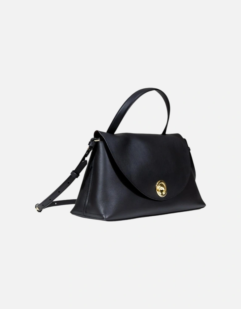 Handbag with Shoulder Strap and Inside Pockets Women - Black Bags