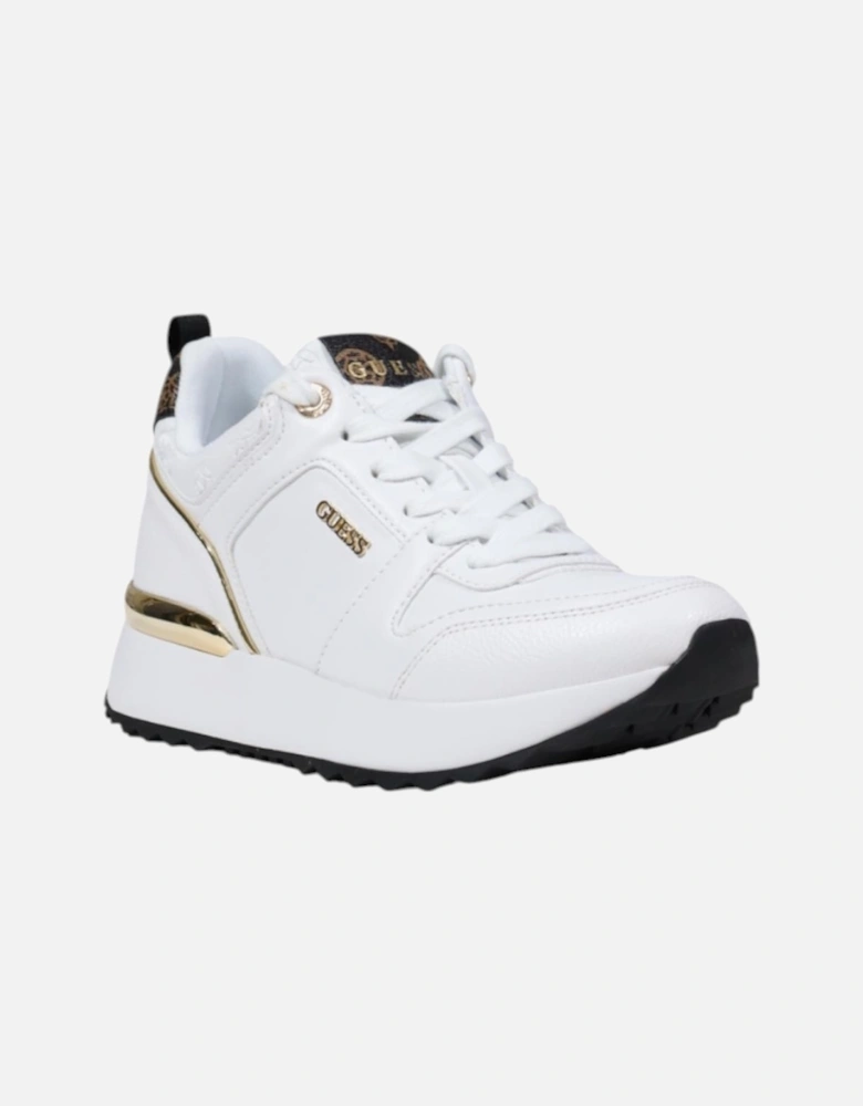 Slip-On Sporty Lace-Up Sneakers Women - White