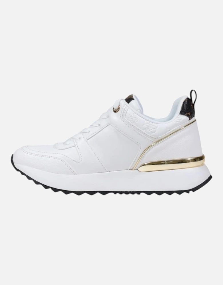 Slip-On Sporty Lace-Up Sneakers Women - White
