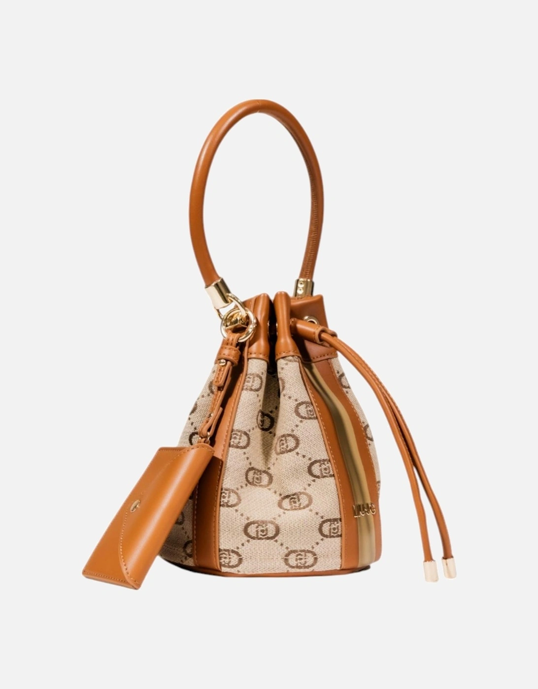Handbag with Print and Inside Pocket Women - Brown Bags