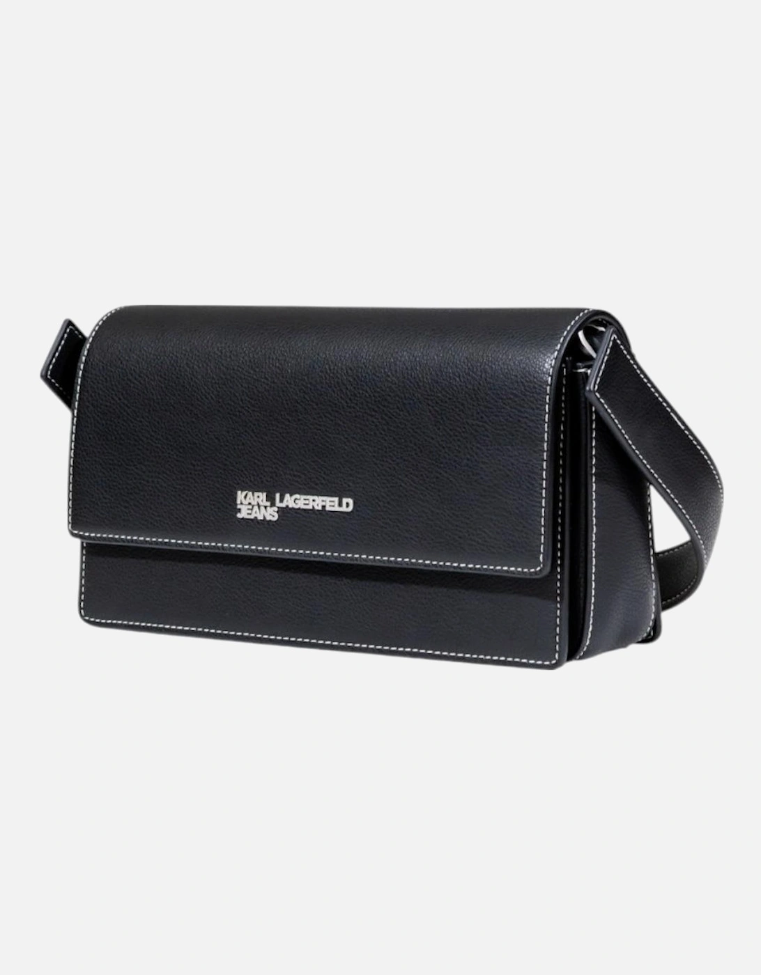 Handbag with Automatic Button Fastening Women - Black Bags