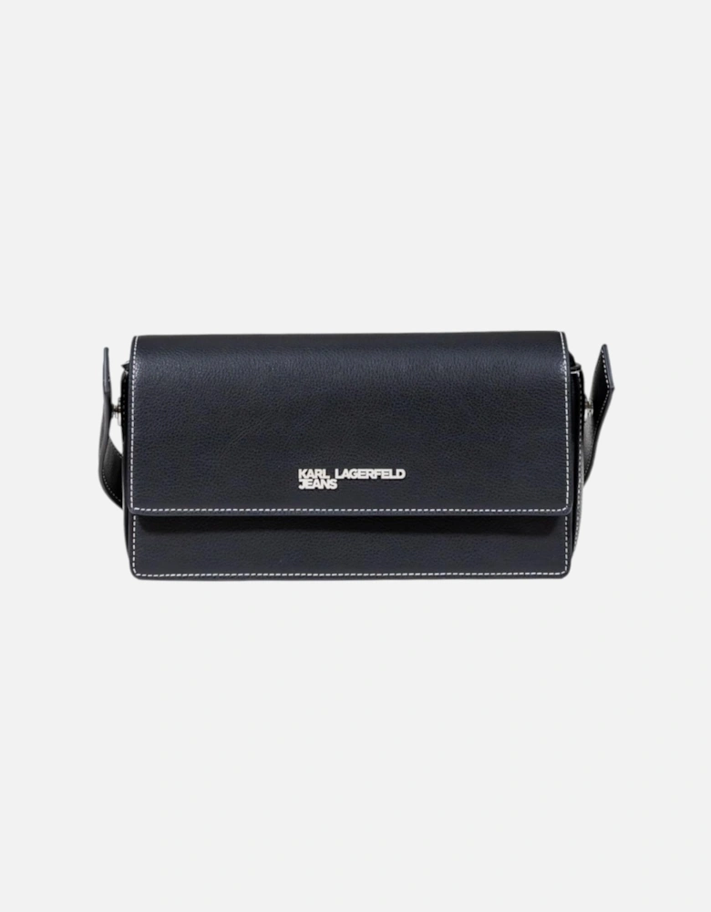 Handbag with Automatic Button Fastening Women - Black Bags