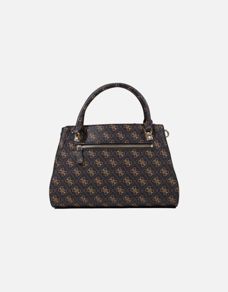 Handbag with Shoulder Strap and Print Women - Brown Bags