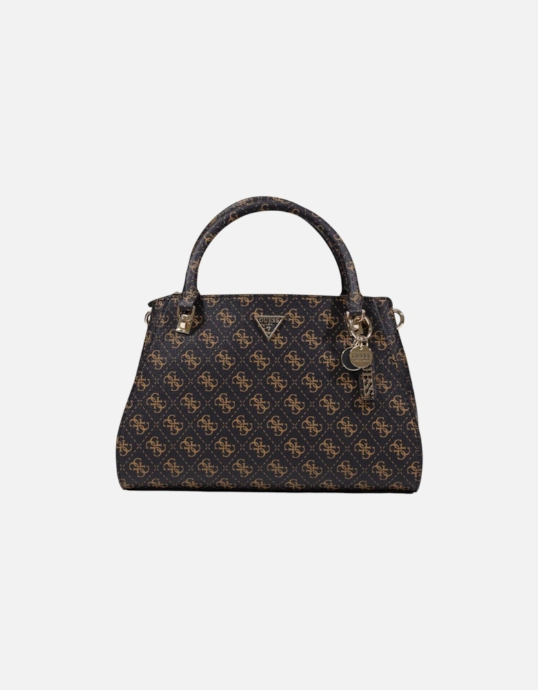 Handbag with Shoulder Strap and Print Women - Brown Bags