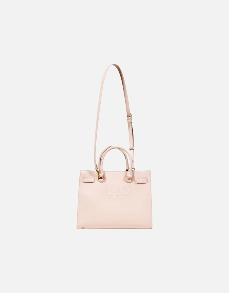Handbag with Shoulder Strap and Inside Pockets Women - Pink Bags