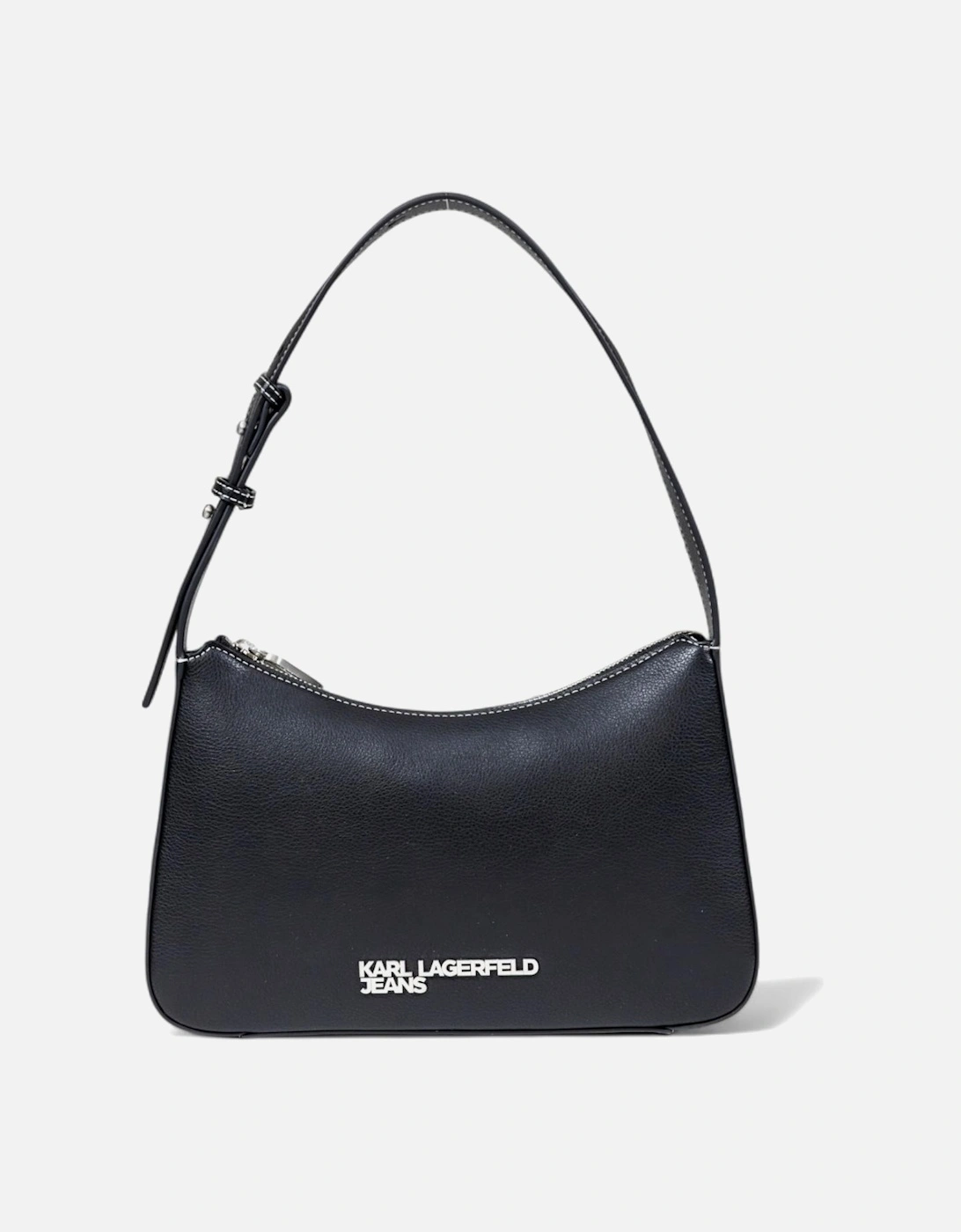 Faux Leather Handbag with Zip Fastening Women - Black Bags, 4 of 3