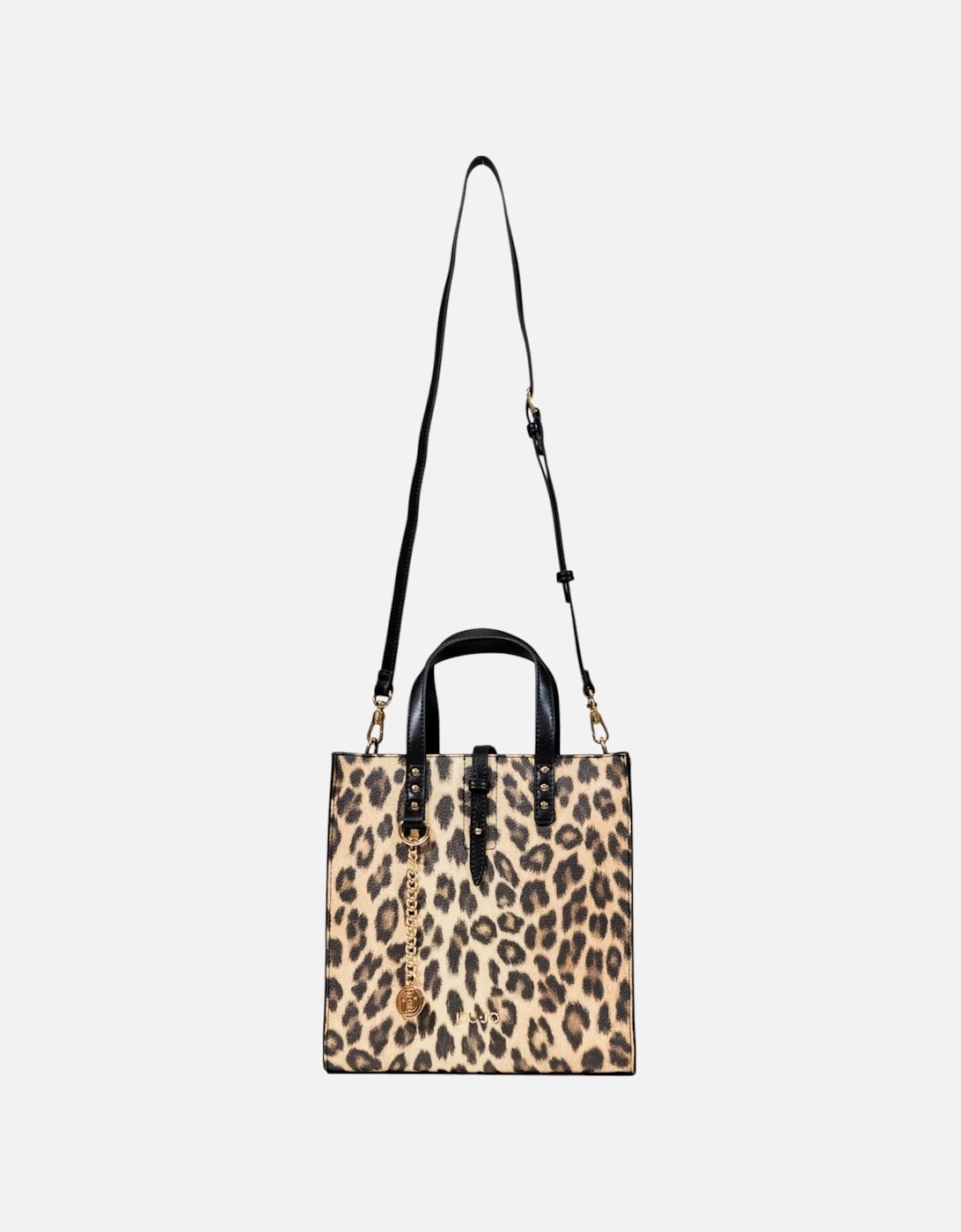 Leopard Print Faux Leather Shoulder Bag Women - Beige, 4 of 3