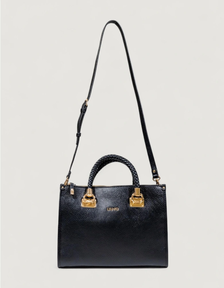 Handbag with Shoulder Strap and Zip Fastening Women - Black Bags