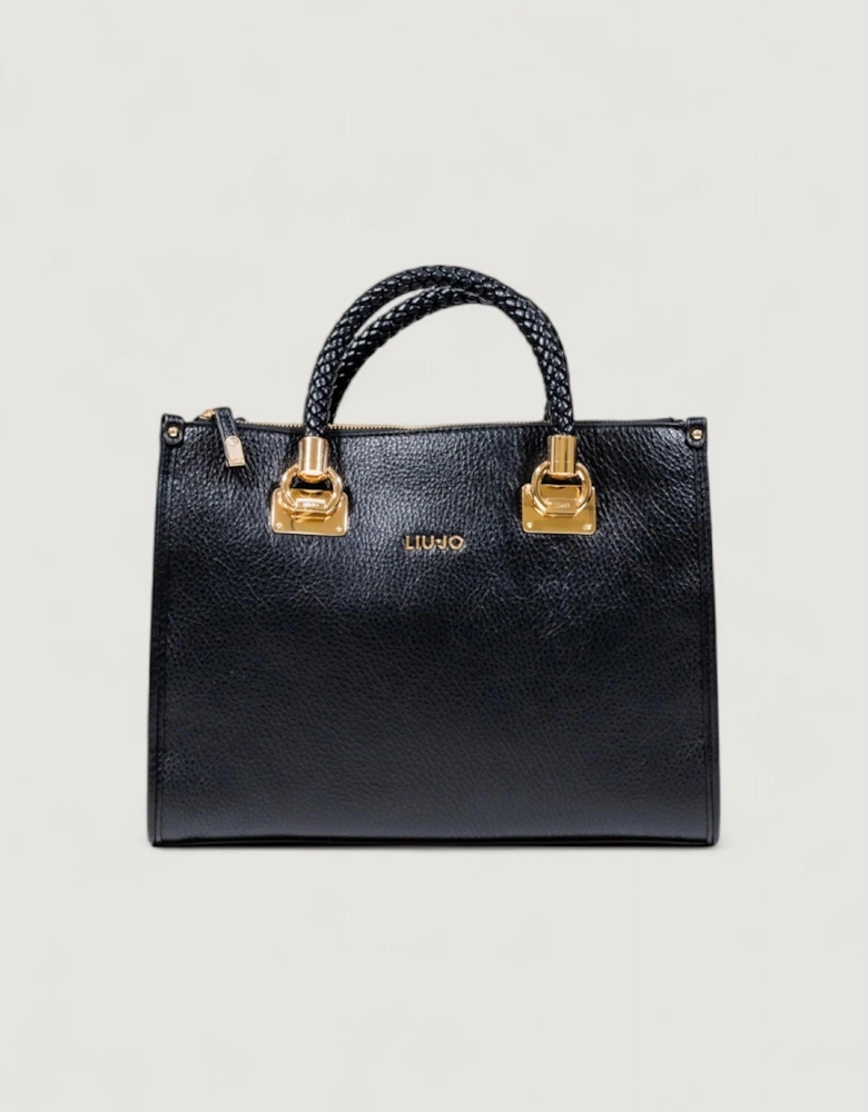 Handbag with Shoulder Strap and Zip Fastening Women - Black Bags