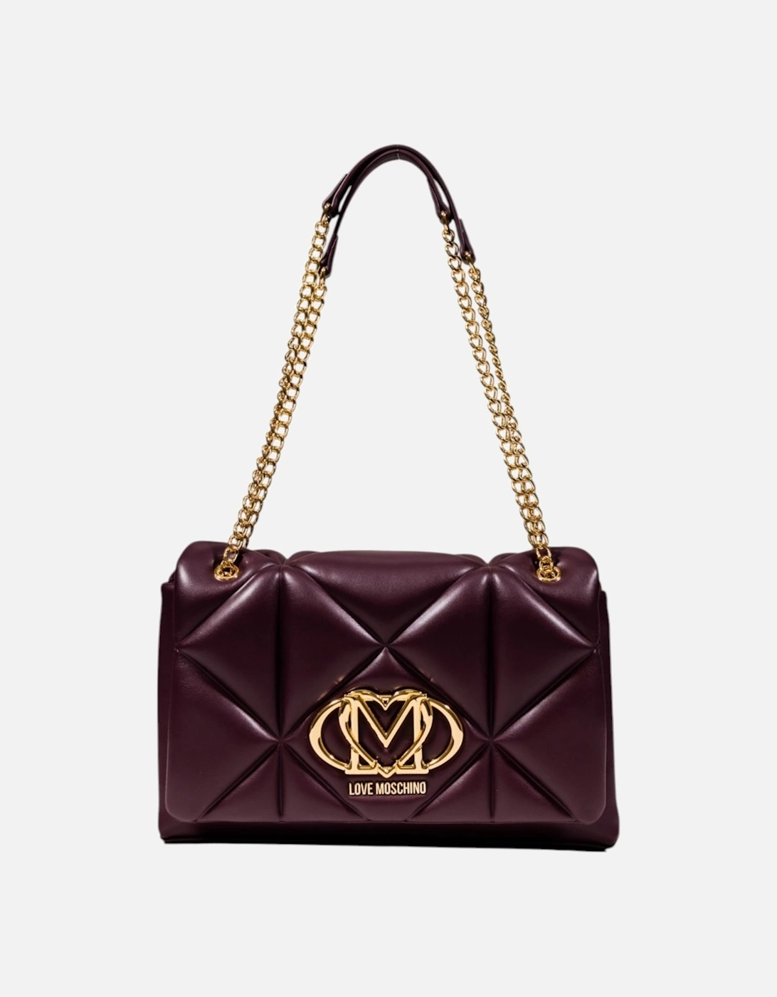 Faux Leather Handbag with Inside Pockets Women - Purple Bags, 4 of 3