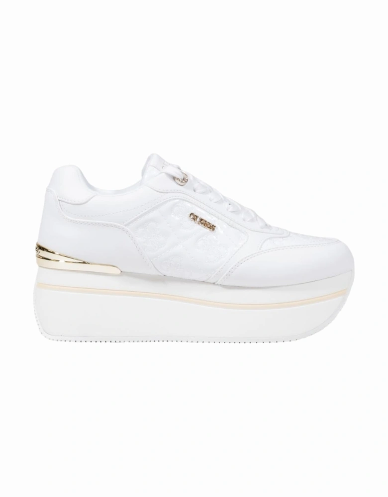 Sporty Platform Lace-Up Sneakers Women - White