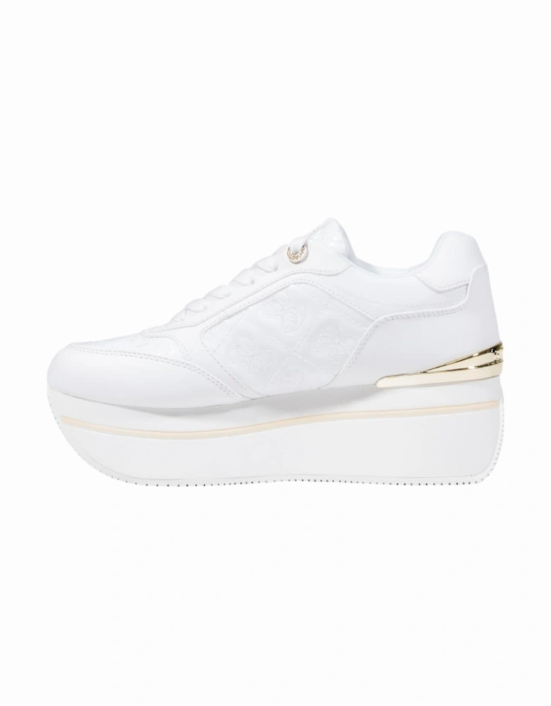 Sporty Platform Lace-Up Sneakers Women - White