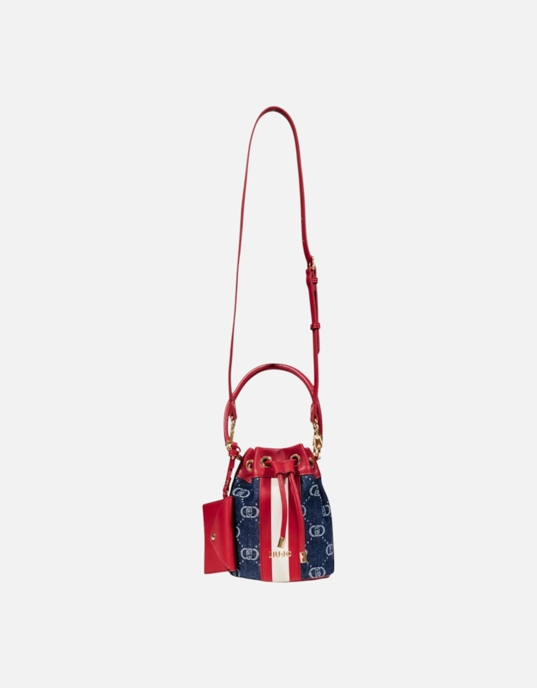 Handbag with Shoulder Strap and Lace Fastening Women - Blue Bags