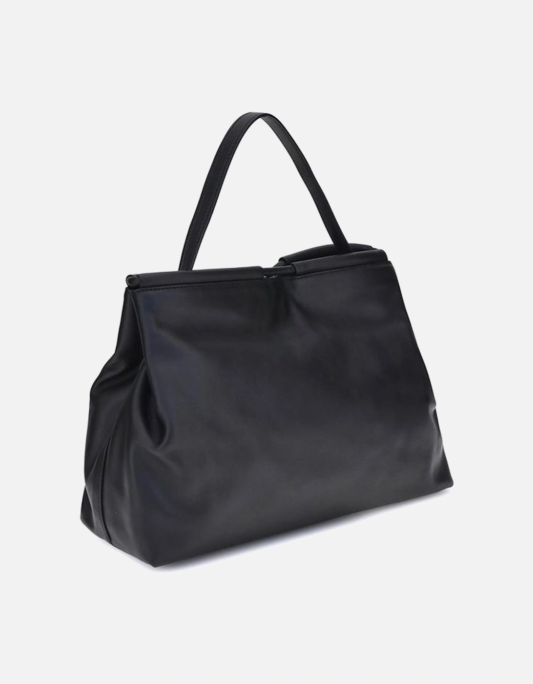 Lisbet Calf Leather Shoulder Bag with Gold C Logo Women - Black