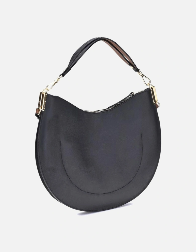Versatile Sun Up Shoulder Bag with Zip Closure Women - Black