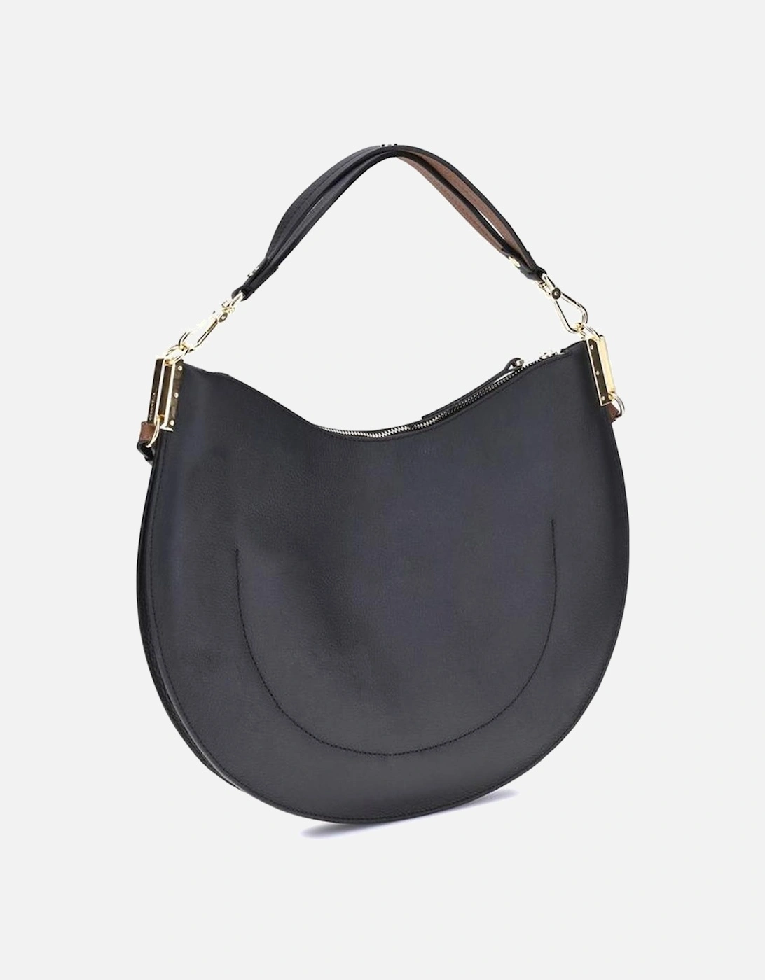 Versatile Sun Up Shoulder Bag with Zip Closure Women - Black