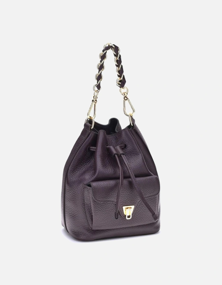 Beat Generation Bucket Bag with Plectrum Closure Women - Purple