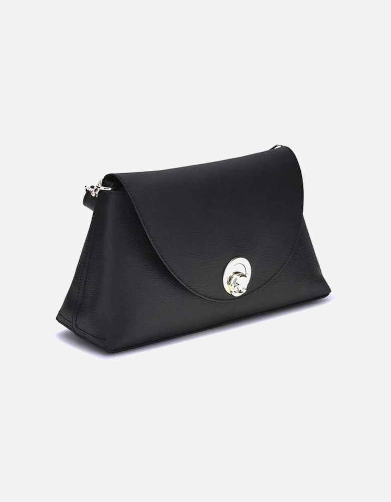 Elegant Nikla Shoulder Bag with Twist Lock Women - Black