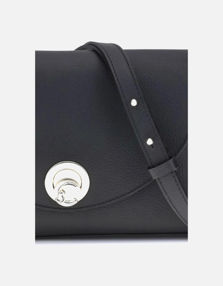 Elegant Nikla Shoulder Bag with Twist Lock Women - Black