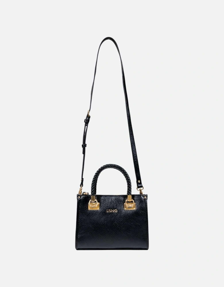 Handbag with Zip and Shoulder Strap Women - Black Bags