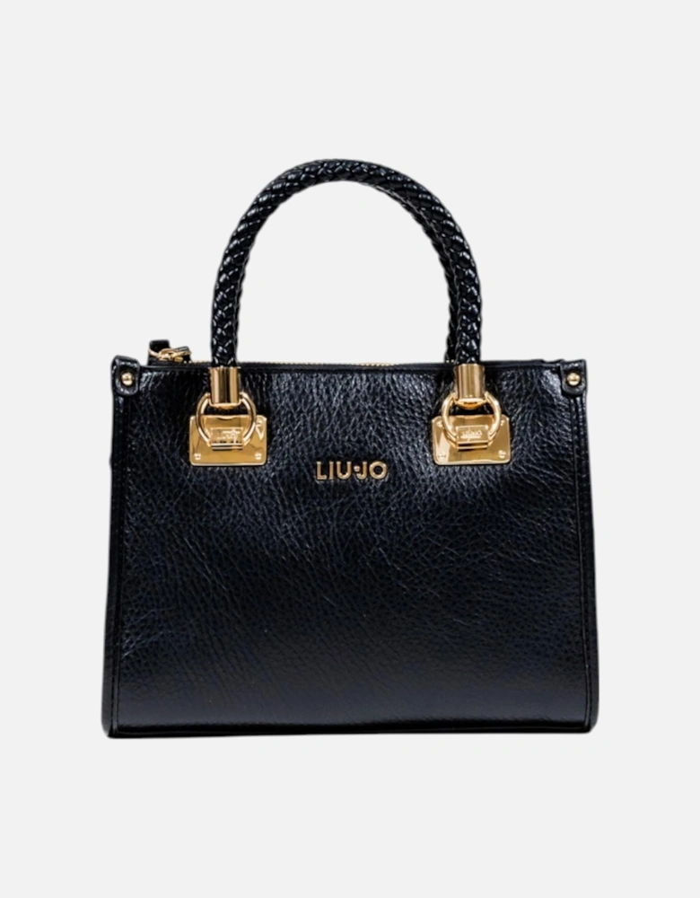 Handbag with Zip and Shoulder Strap Women - Black Bags