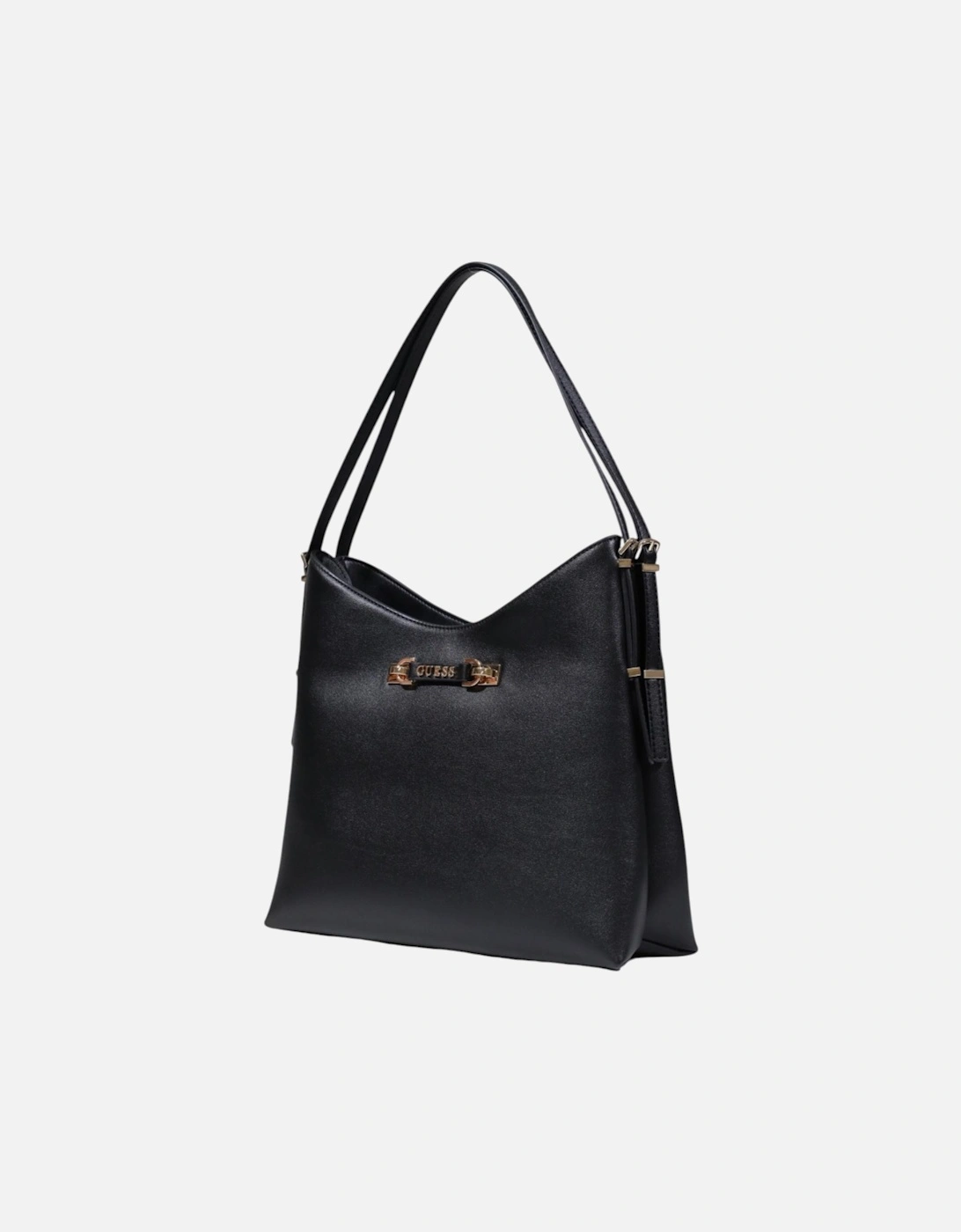 Handbag with Zip and Multiple Pockets Women - Black Bags