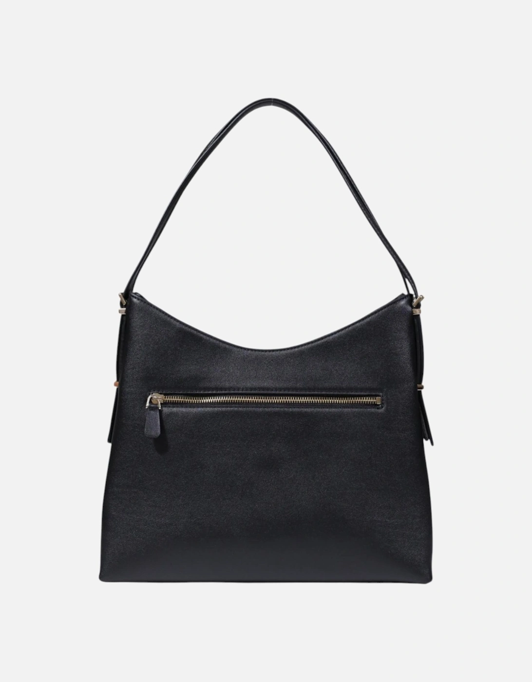Handbag with Zip and Multiple Pockets Women - Black Bags