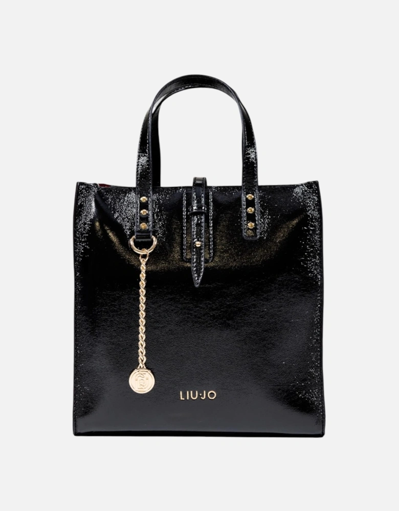 Handbag with Shoulder Strap and Inside Pockets Women - Black Bags