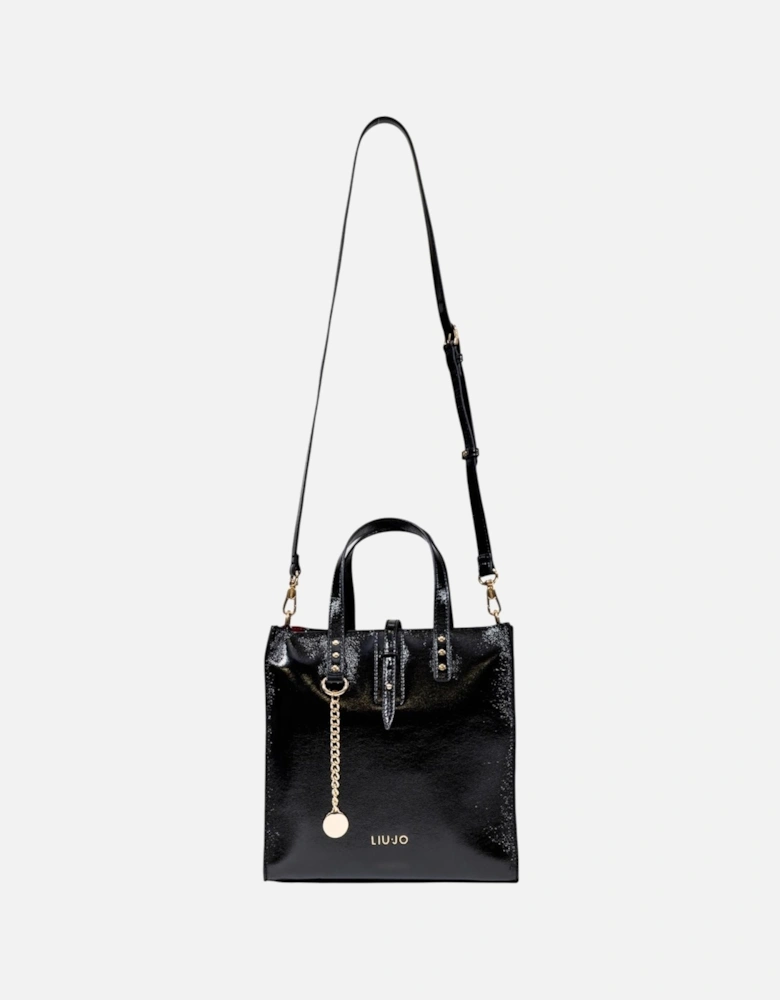 Handbag with Shoulder Strap and Inside Pockets Women - Black Bags