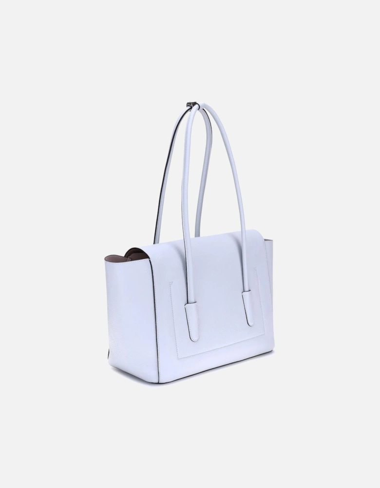 Double Bit Shoulder Bag with Detachable Clutch Women - White