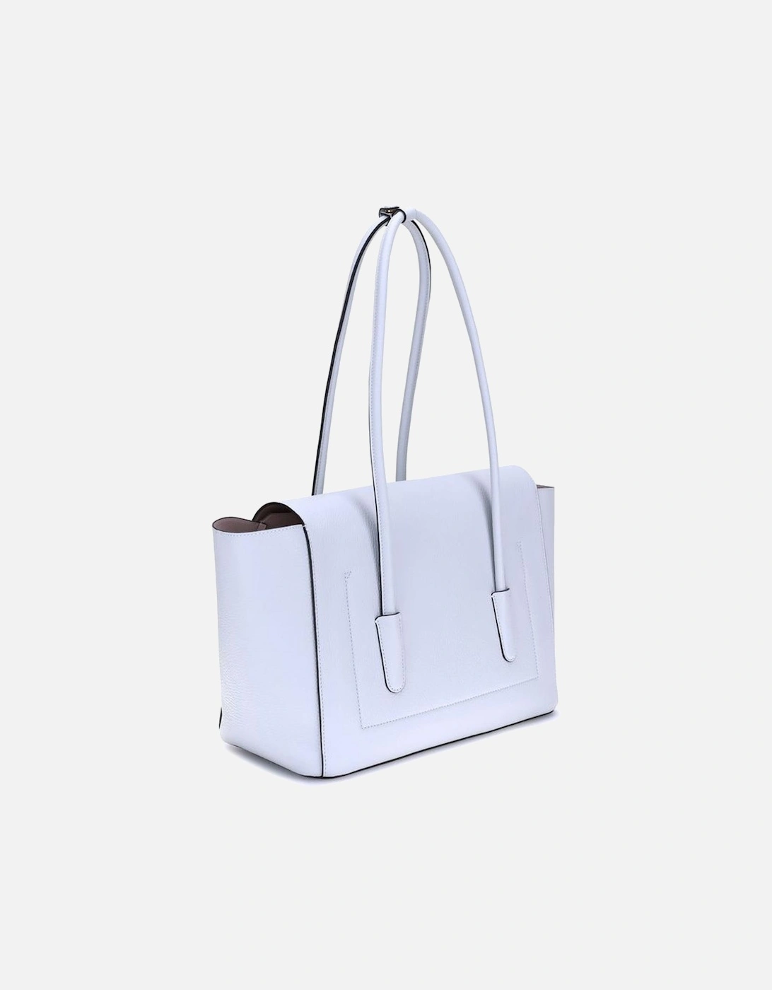 Double Bit Shoulder Bag with Detachable Clutch Women - White