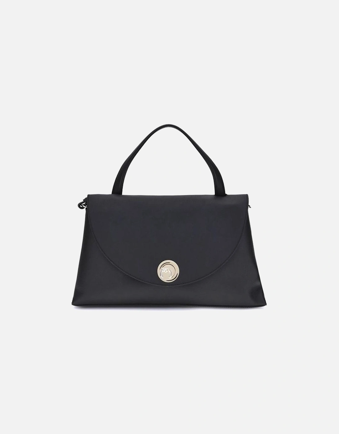 Nikla Medium Leather Shoulder Bag with Twist Lock Women - Black, 5 of 4