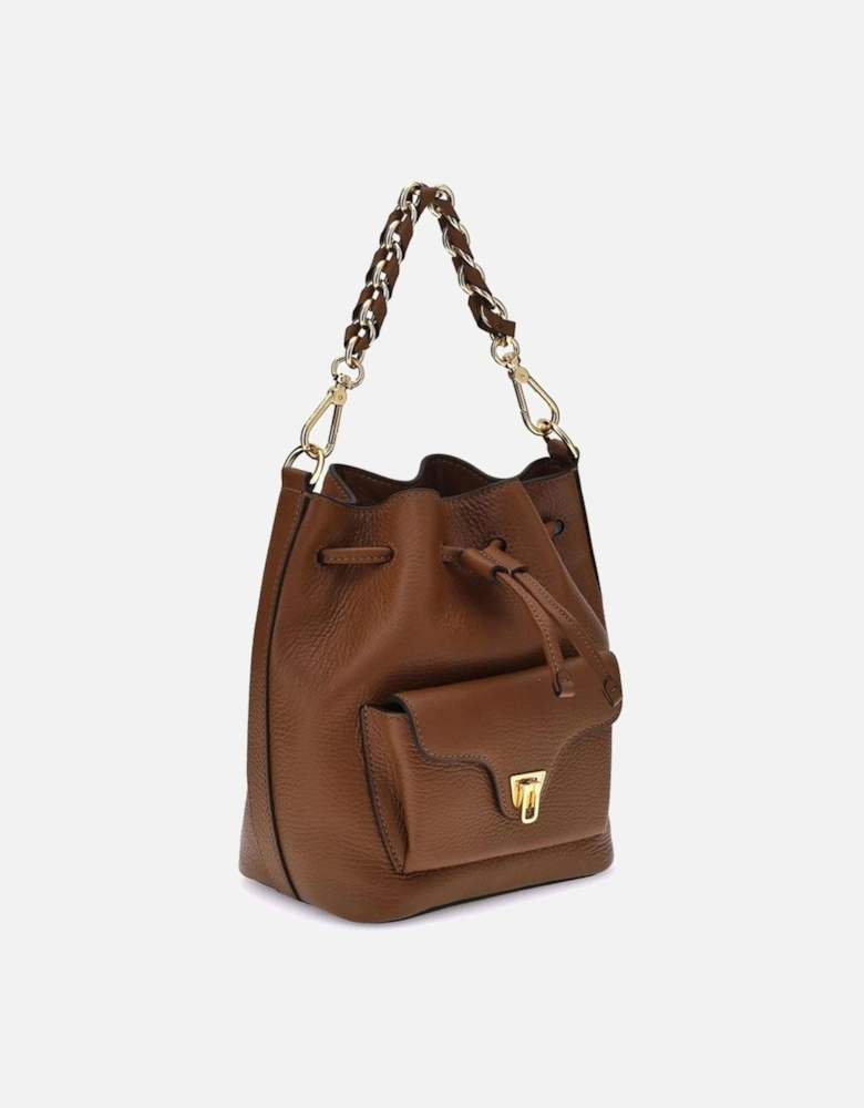 Beat Generation Bucket Bag with Plectrum Closure Women - Brown