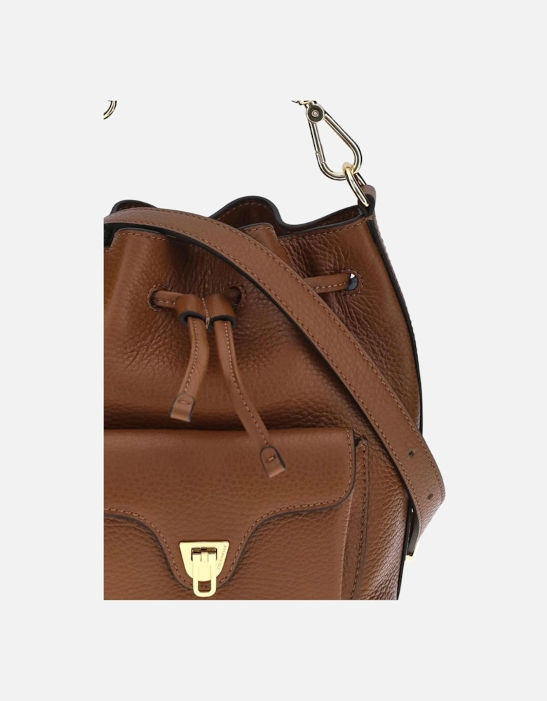 Beat Generation Bucket Bag with Plectrum Closure Women - Brown