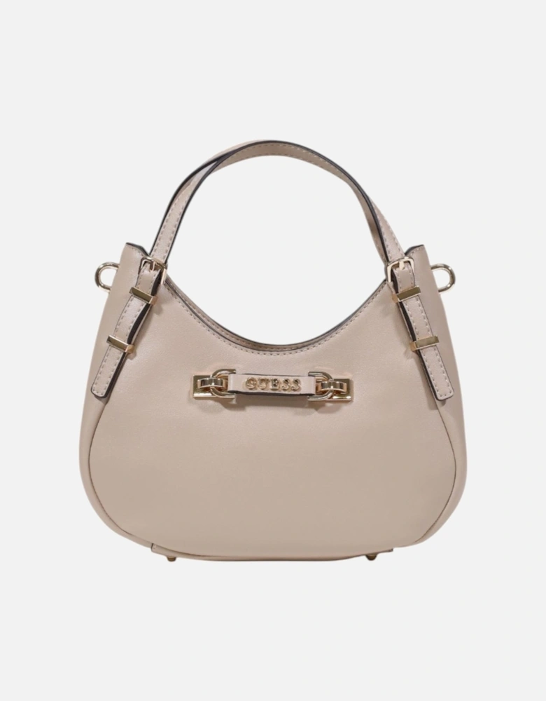 Handbag with Shoulder Strap and Multiple Pockets Women - Beige Bags