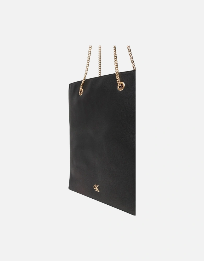 Zip Fastening Handbag with Inside Pockets Women - Black Bags