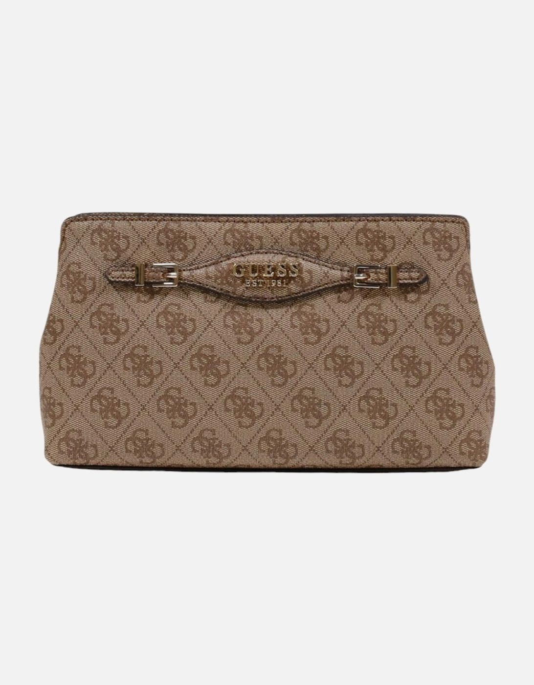 Print Shoulder Bag with Zip Closure Women - Beige