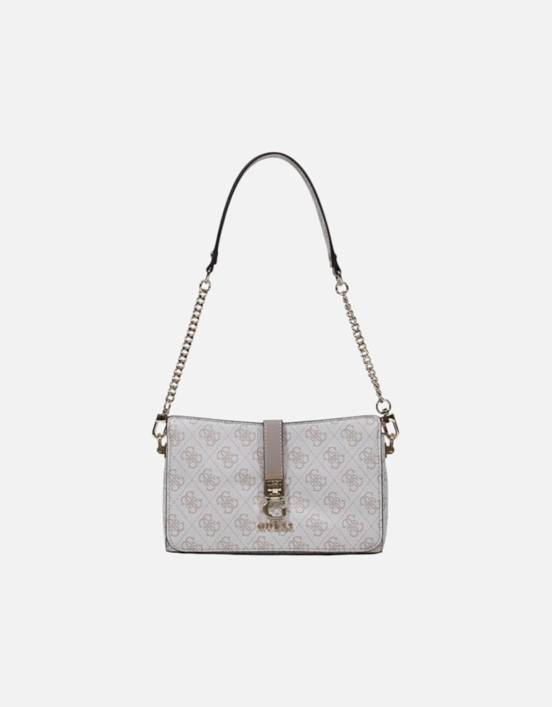 Handbag with Shoulder Strap and Inside Pockets Women - Beige Bags