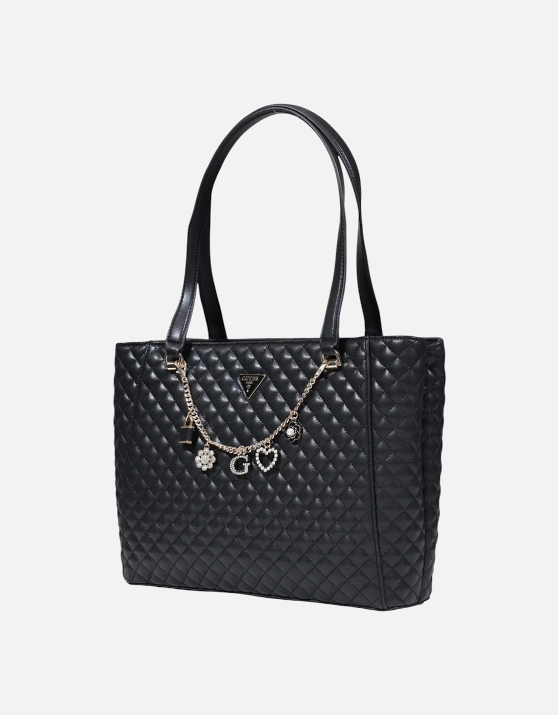 Handbag with Zip and Inside Pockets Women - Black Bags