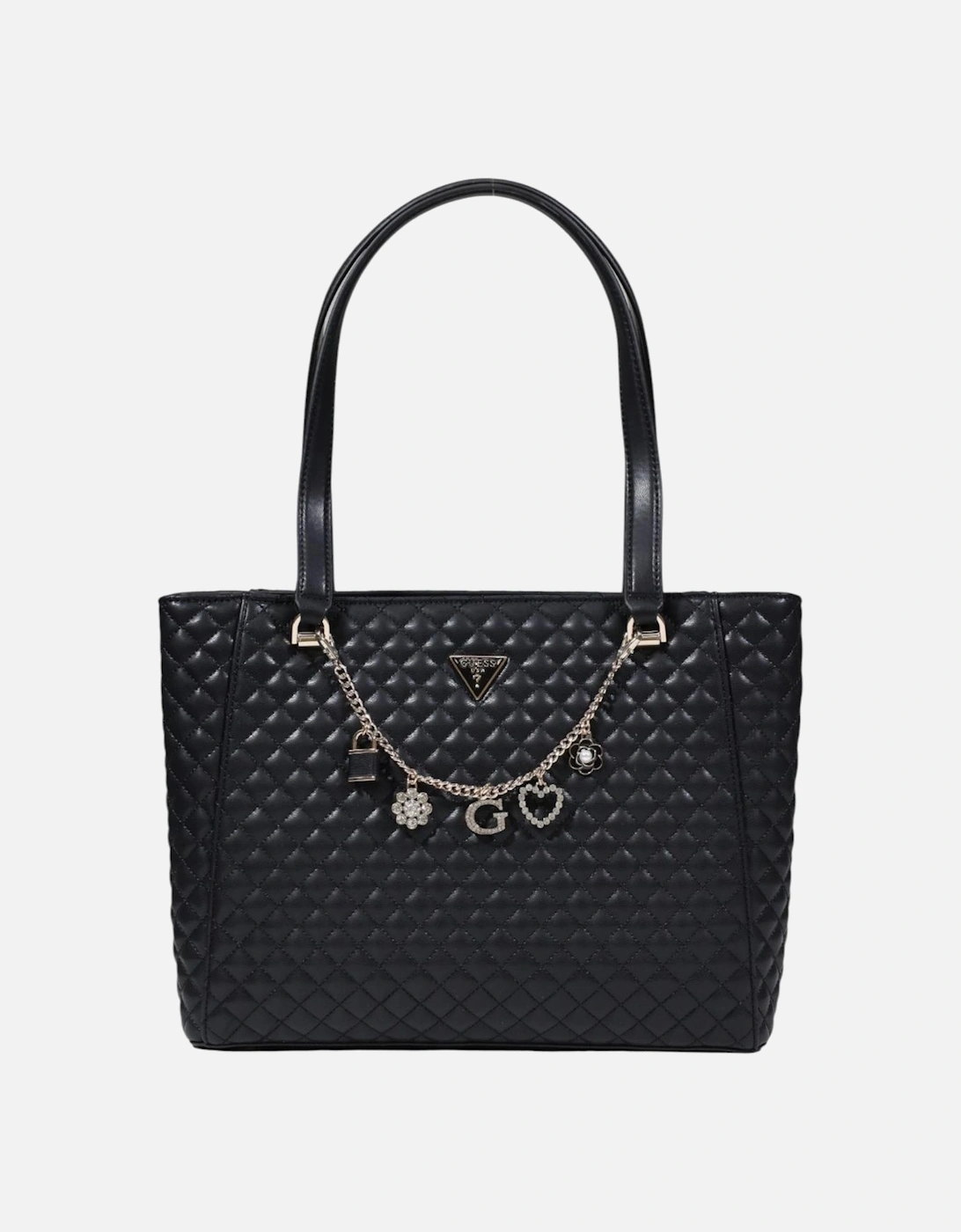 Handbag with Zip and Inside Pockets Women - Black Bags, 4 of 3