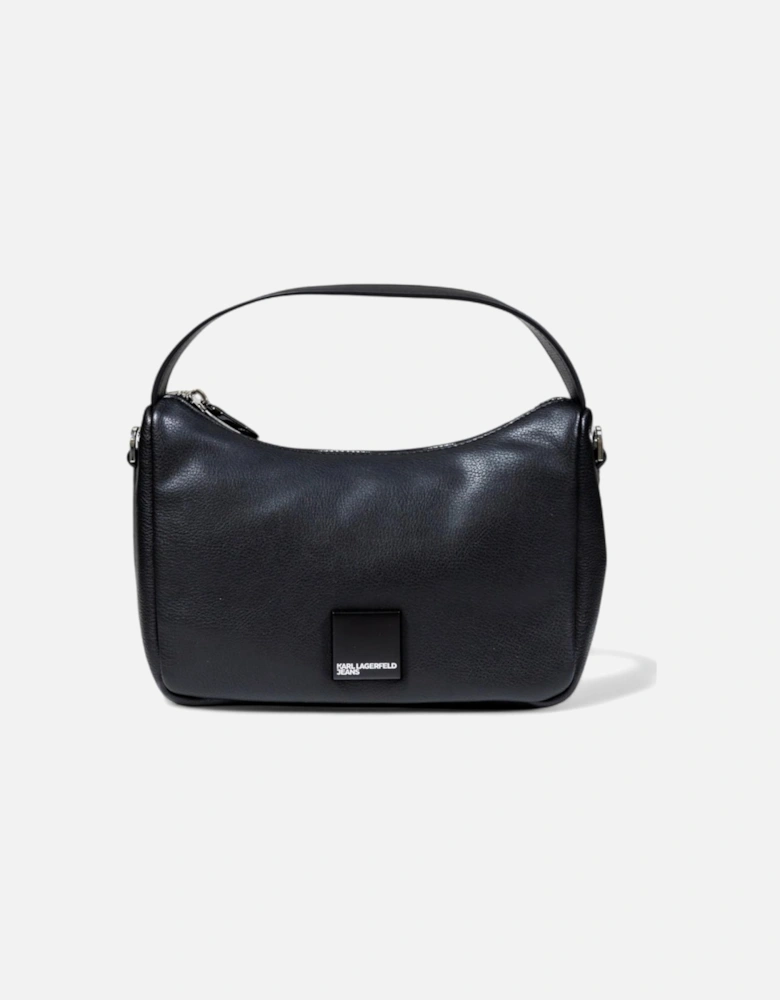 Handbag with Shoulder Strap and Inside Pockets Women - Black Bags