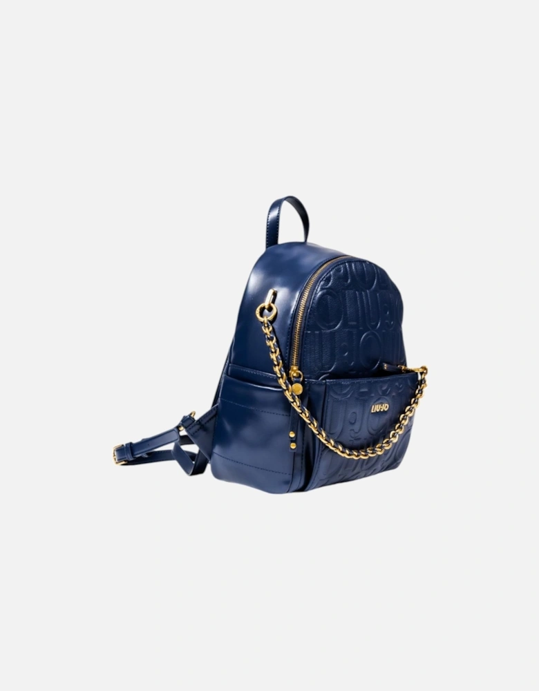 Rucksack with Zip and Multiple Pockets Women - Blue Bags