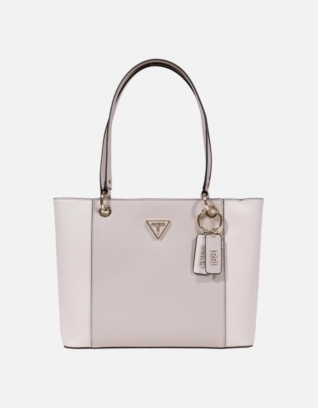 Handbag with Zip and Inside Pockets Women - Beige Bags, 4 of 3