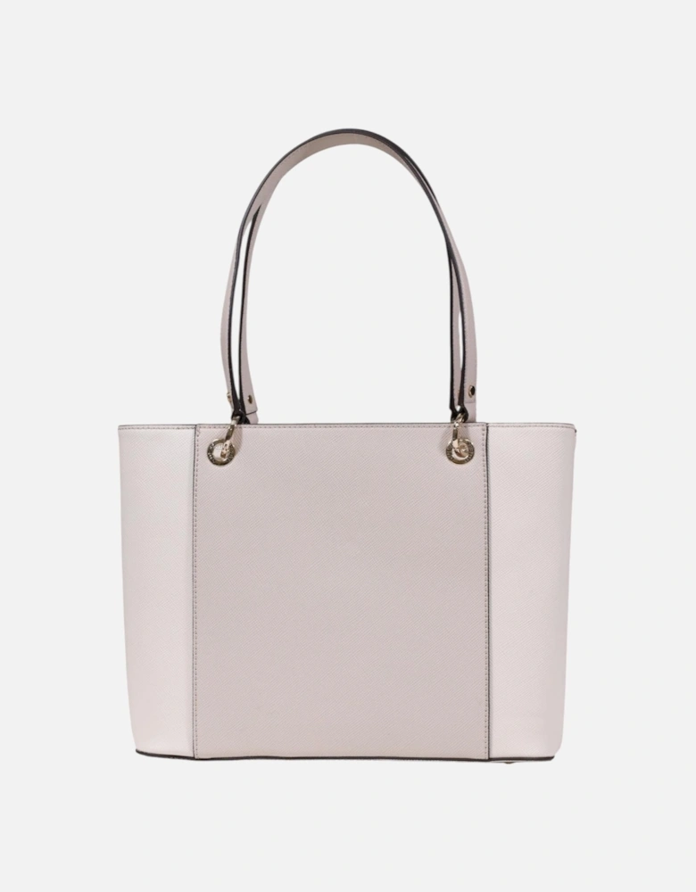 Handbag with Zip and Inside Pockets Women - Beige Bags