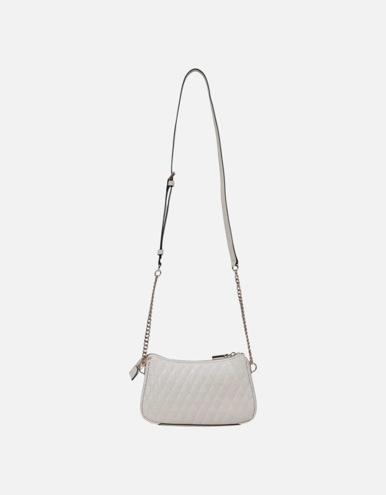 Shoulder Bag with Zip and Inside Pockets Women - Beige
