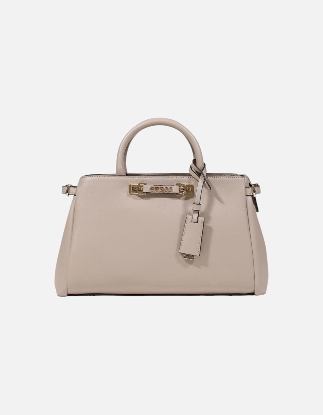 Handbag with Zip and Shoulder Strap Women - Beige Bags