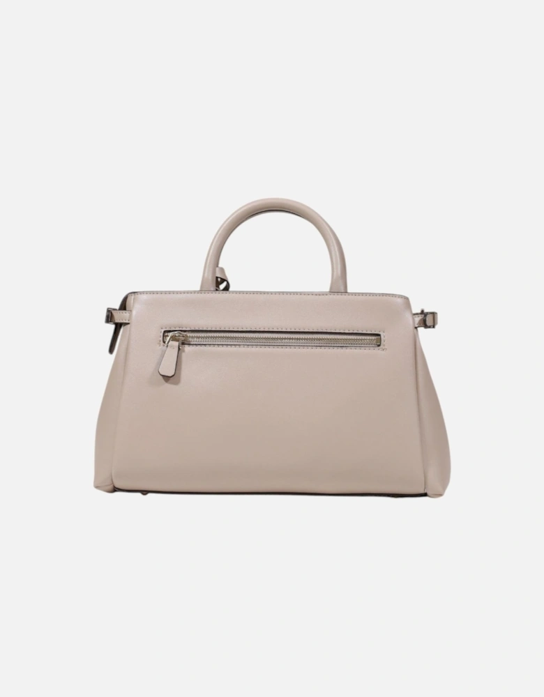 Handbag with Zip and Shoulder Strap Women - Beige Bags