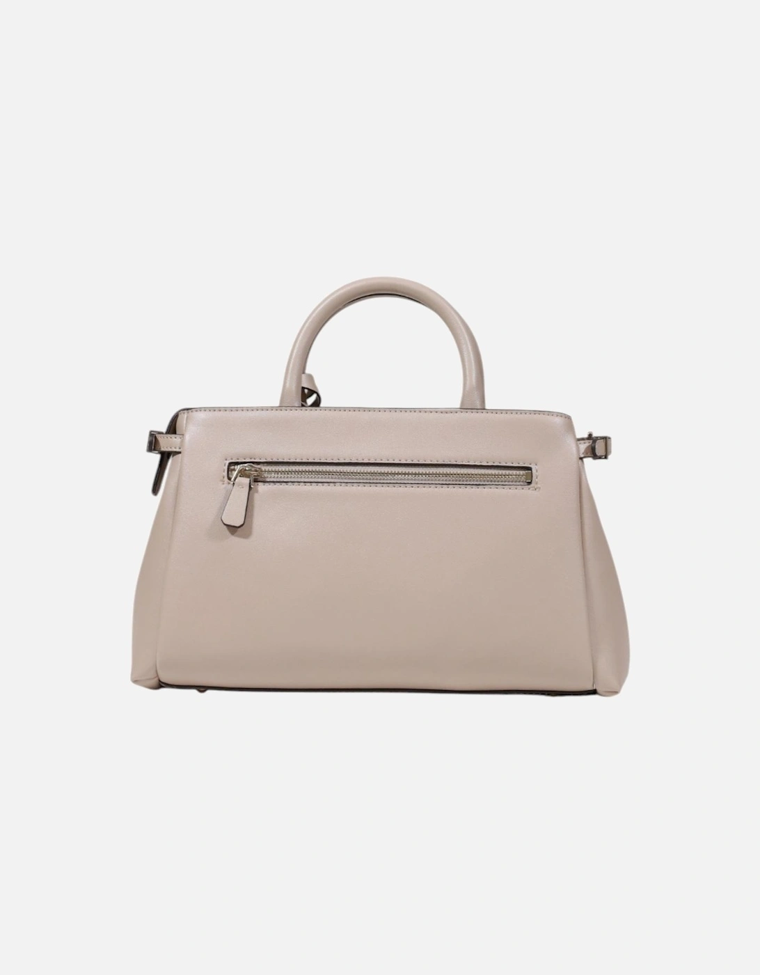 Handbag with Zip and Shoulder Strap Women - Beige Bags